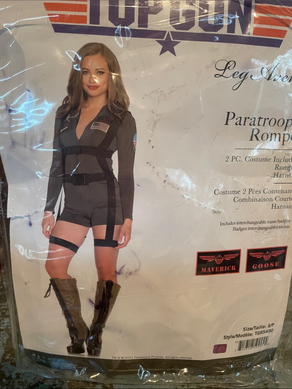 Top Gun Halloween Costume-Romper